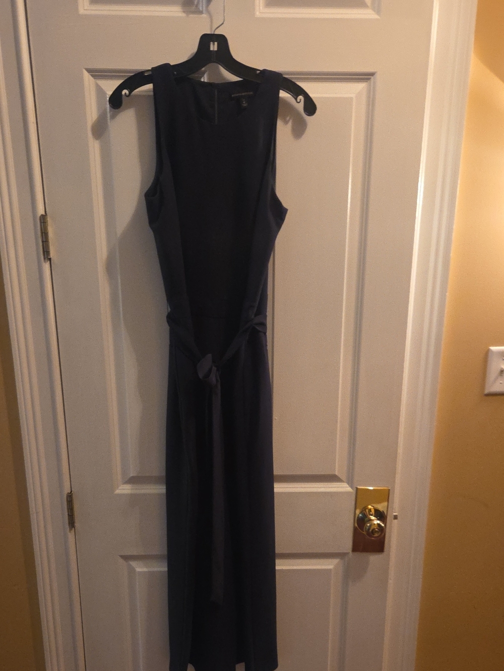Banana Republic Sleeveless Navy Jumpsuit - 8 Tall